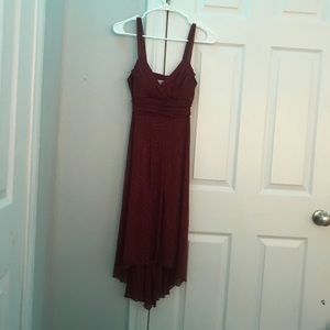 Burgundy dress